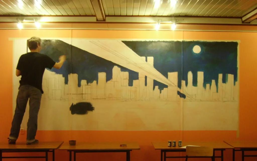 Mural panorama Nowego Jorku