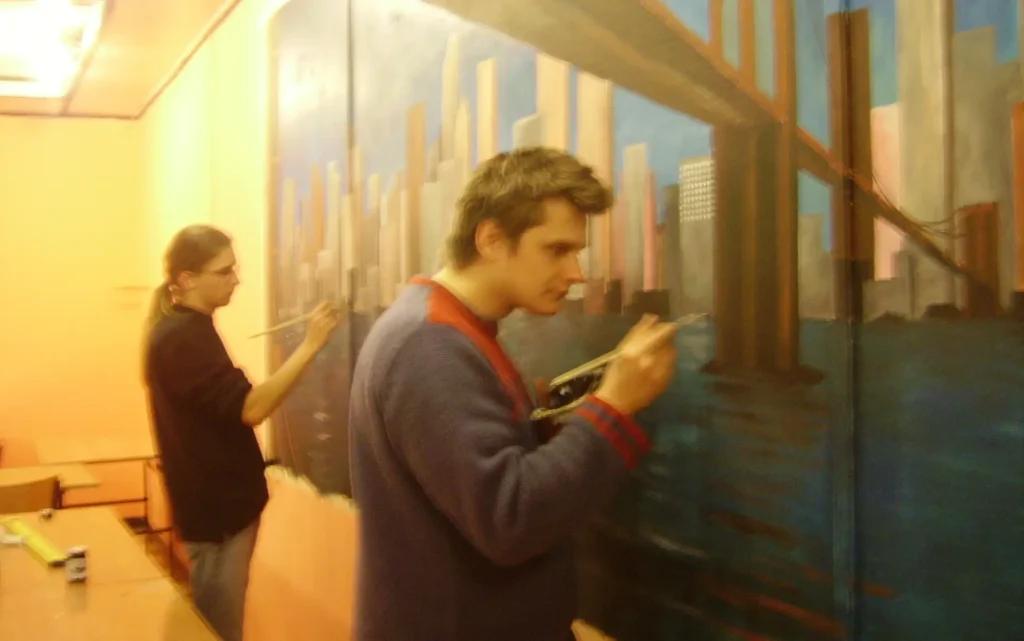 Mural panorama Nowego Jorku