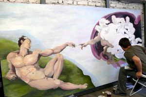 Malowanie obrazów olejnych reprodukcje znanych dzieł, malarstwo sztalugowe