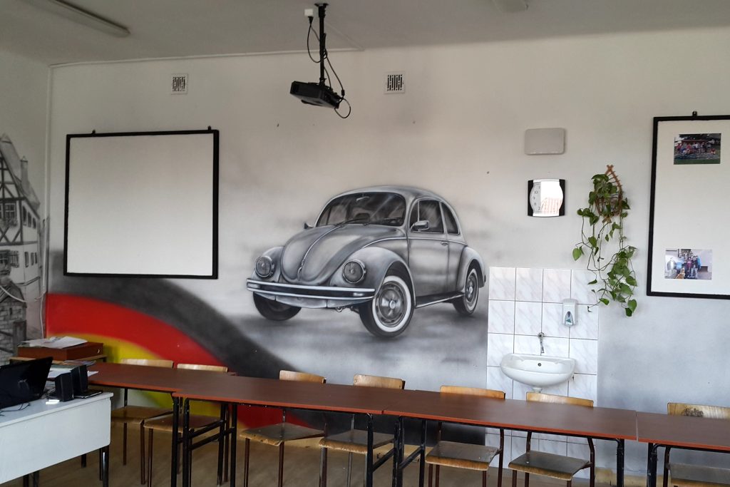 Malowanie obrazów na ś, WV garbus muralcianie