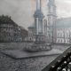 Malowanie obrazów na ścianie, mural zabytkowa warszawa