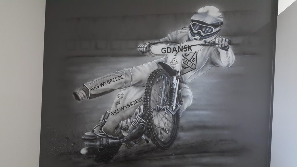 Jak pomalować pokój młodzieżowy, mural czarno - biały