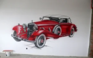 mural motoryzacyjny retro mural motoryzacyjny retro
